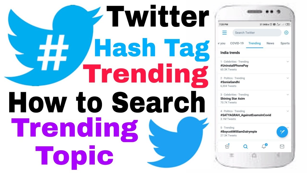 Twitter HashTag Tutorial | How to Search Twitter Trending HashTag and Trending Topic