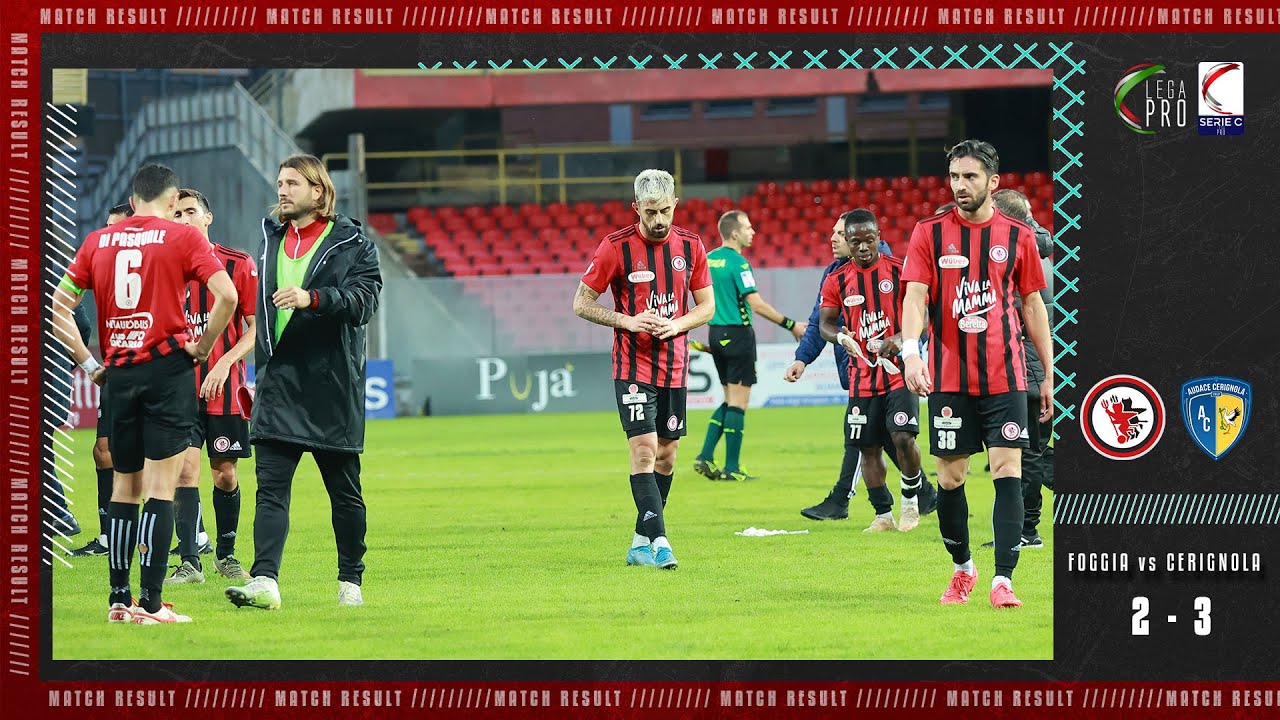 FOGGIA-CERIGNOLA 2 a 3: gli Highlights