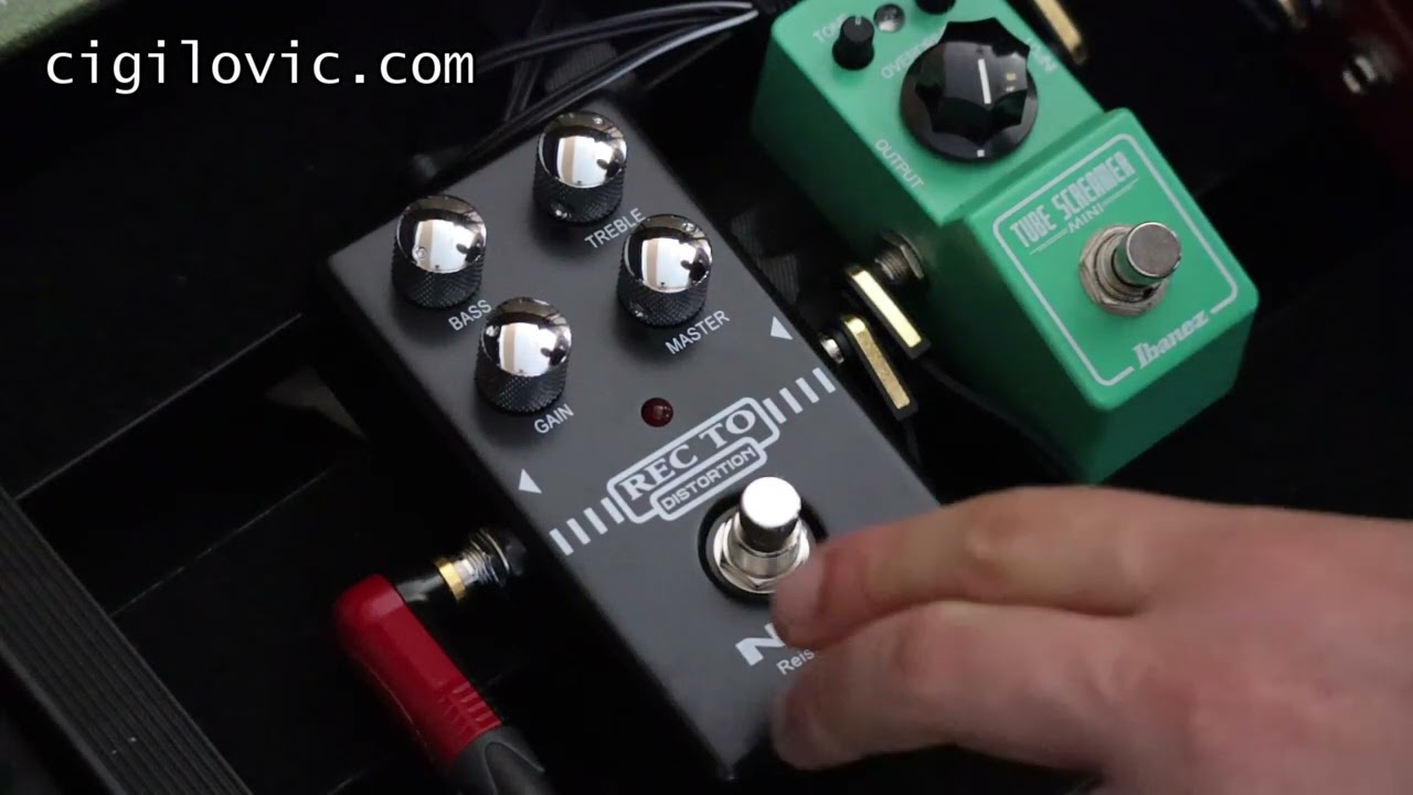 Nux Recto Distortion Sound Demo (with Ibanez TS Mini)