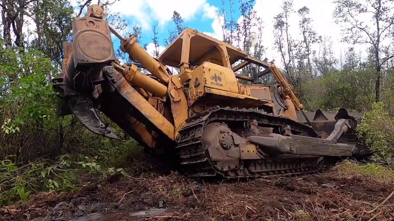 Bulldozer Ripping Hawaiian Agricultural Land Part 1