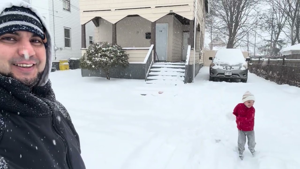 Snow storm in upstate New York عاصفة ثلجية01/25/2026