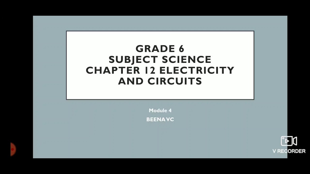 CBSE GRADE 6 SCIENCE CHAPTER 12 Conductors and Insulators