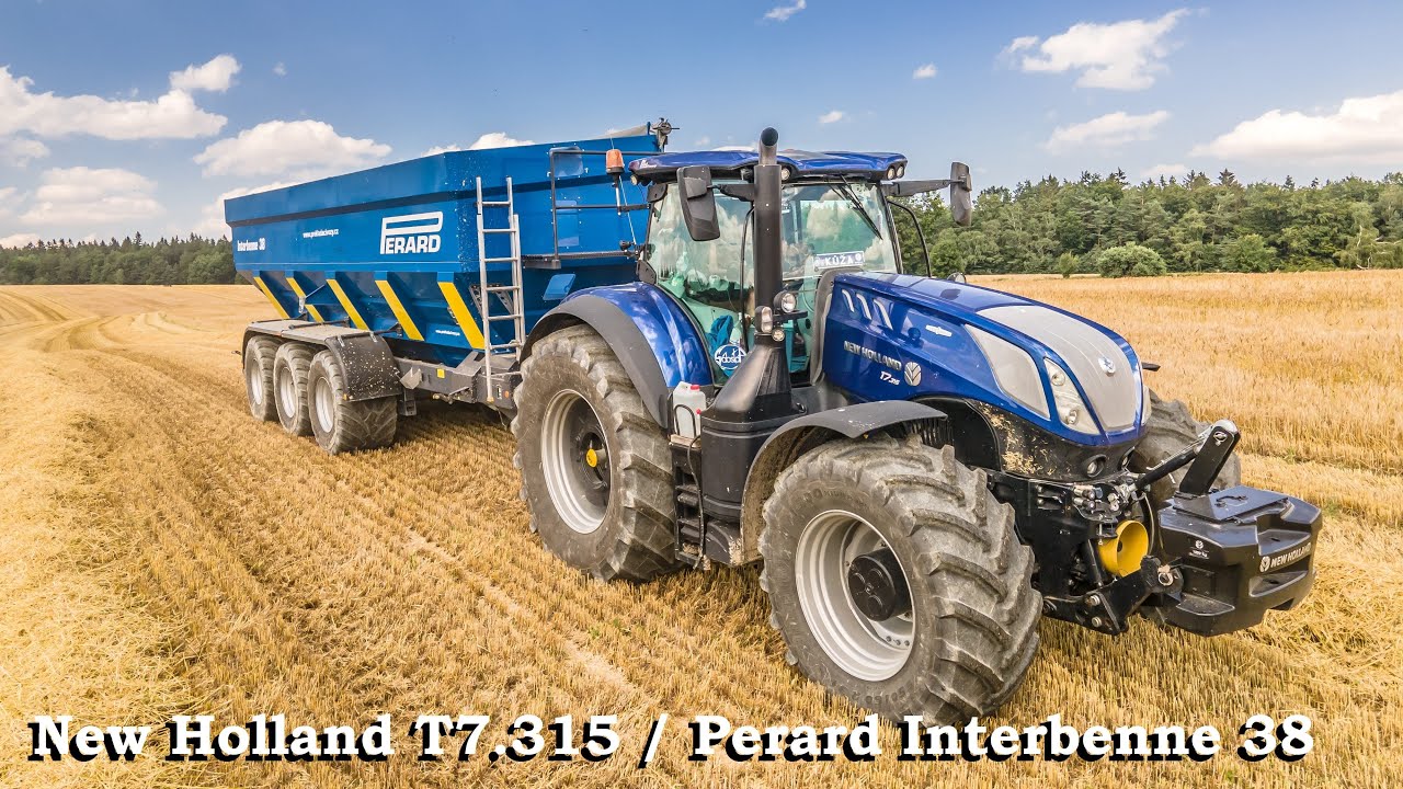 New Holland T7.315 / Perard Interbenne 38 (4K)