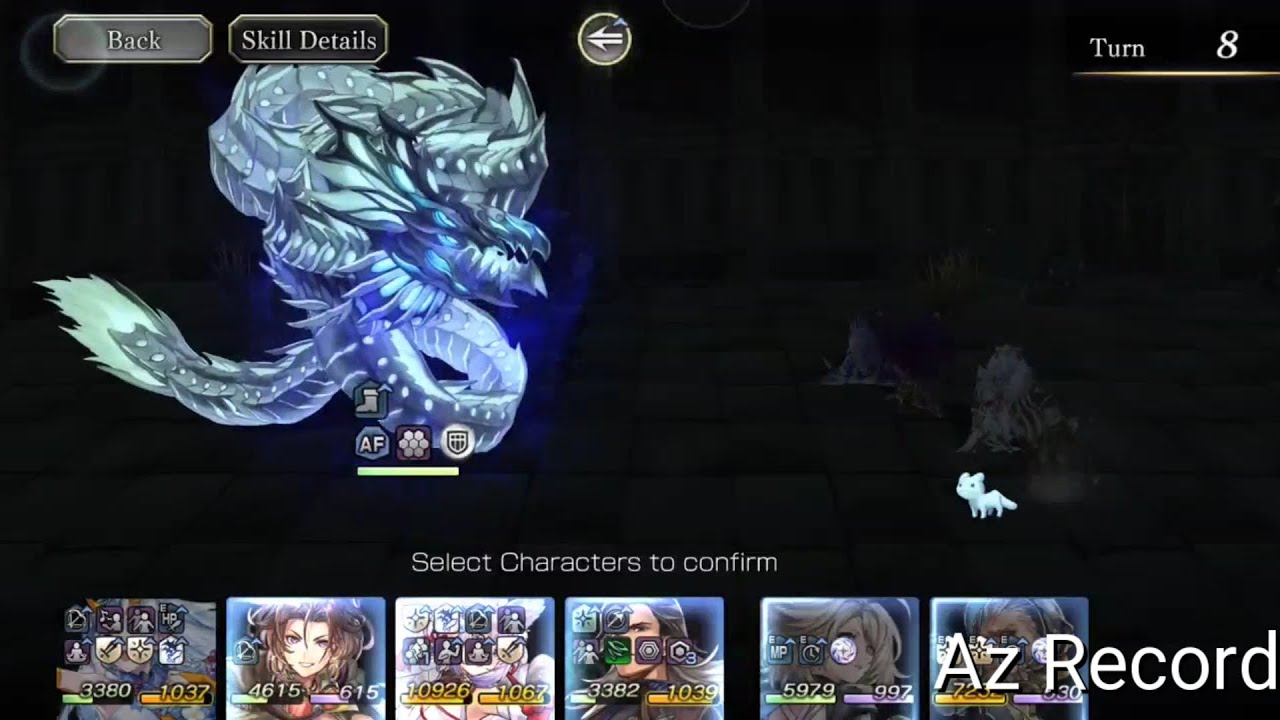 Another Eden - Mul Nab-zu with Pierce team in 8 turns