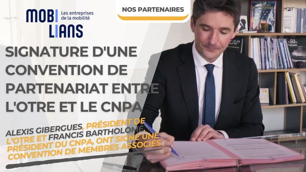 Signature d'une convention de partenariat entre l'OTRE et le CNPA.
