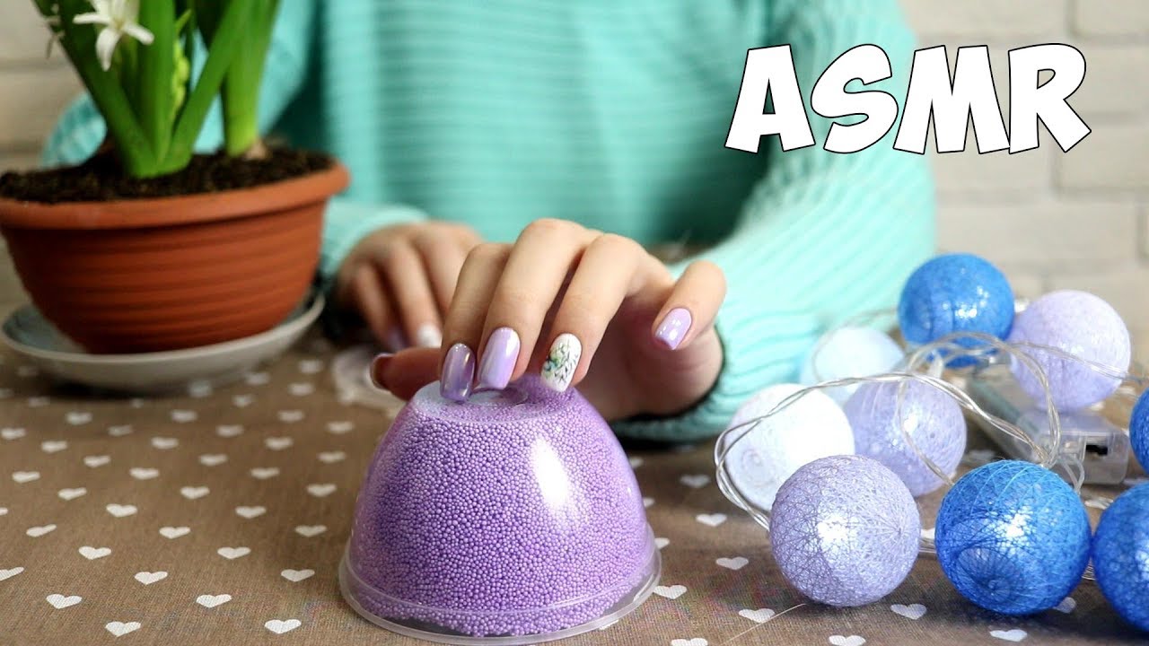 АСМР ASMR ФИОЛЕТОВО-МЯТНЫЙ ТАППИНГ