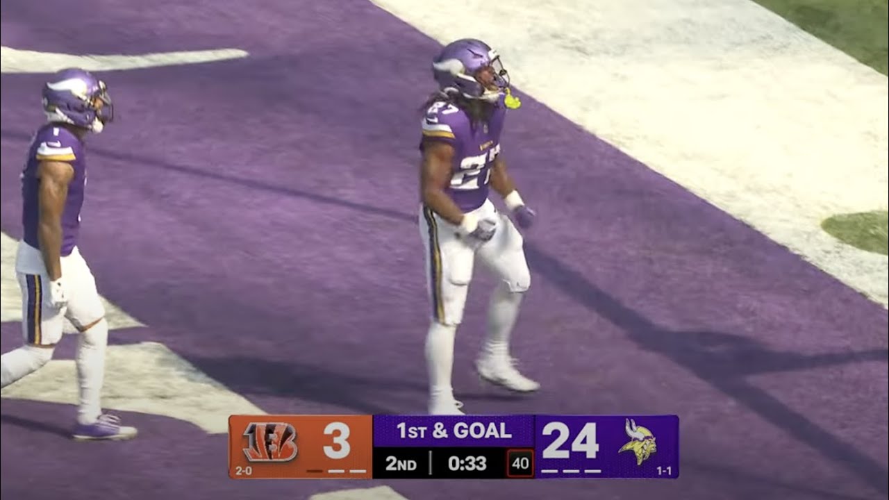 Jordan Mason's Run Highlights from 116-Yard and 2-Touchdown Game | Vikings vs. Bengals