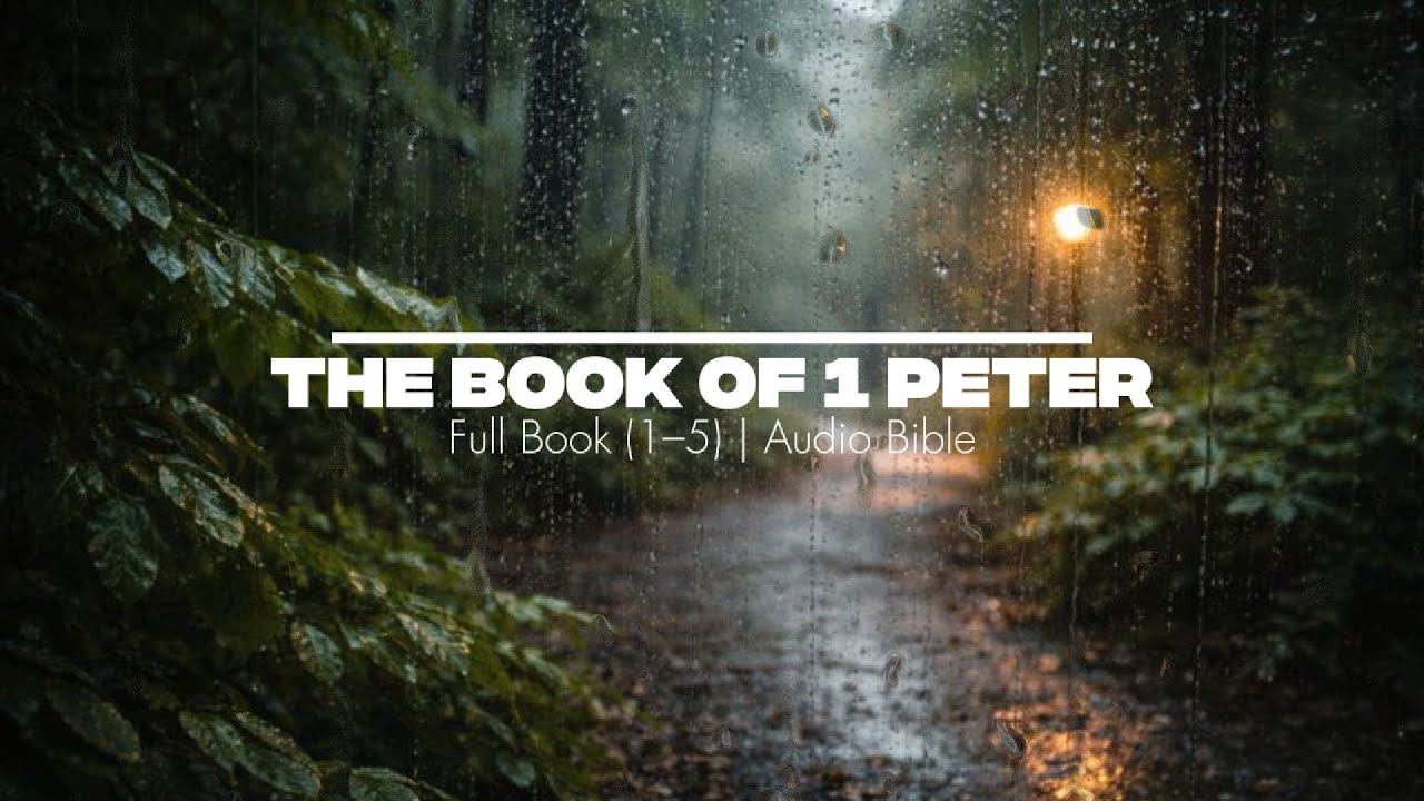 1 PETER [Ch. 1–5] | Audio Bible with Rain ASMR (No Music) for Sleep, Study & Prayer