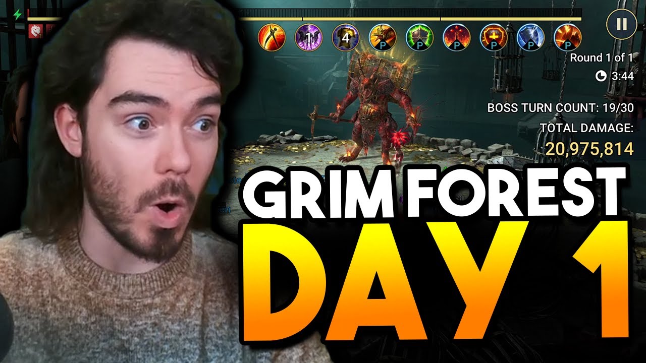 GRIM FOREST - Day 1!! (Building My Deck!!) | RAID: Shadow Legends