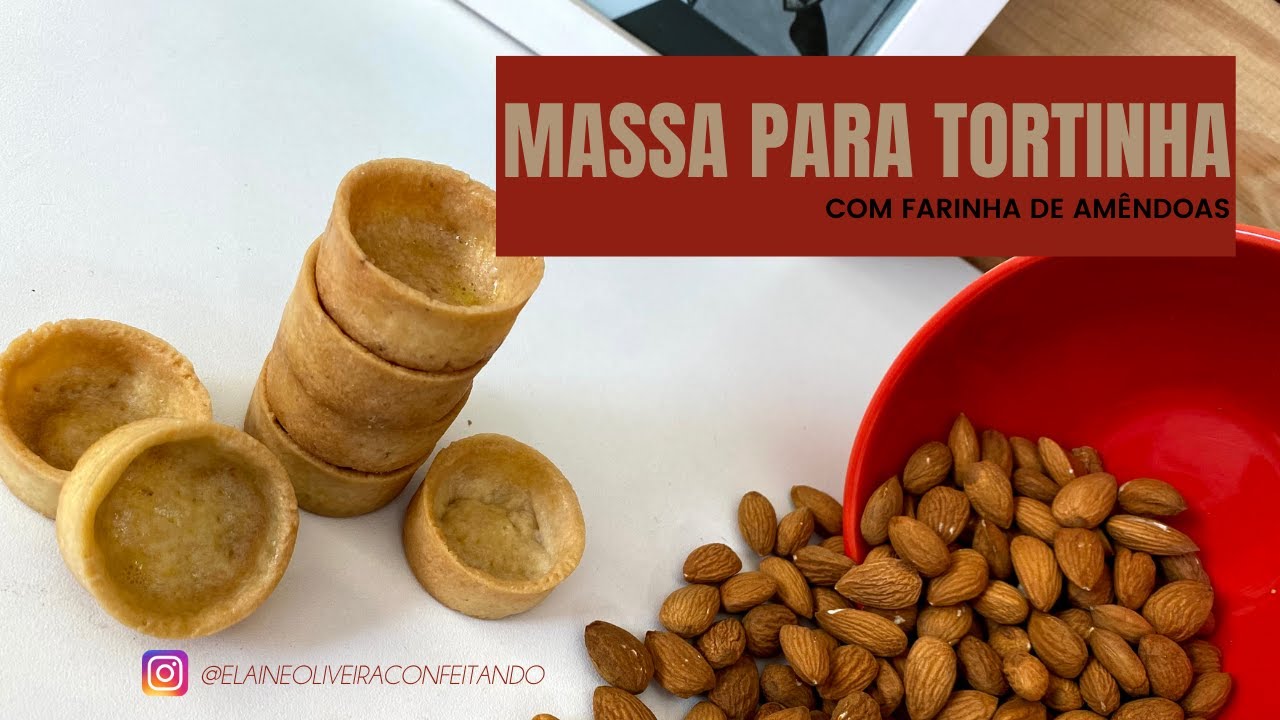 Massa de farinha de amêndoas para tortinhas.