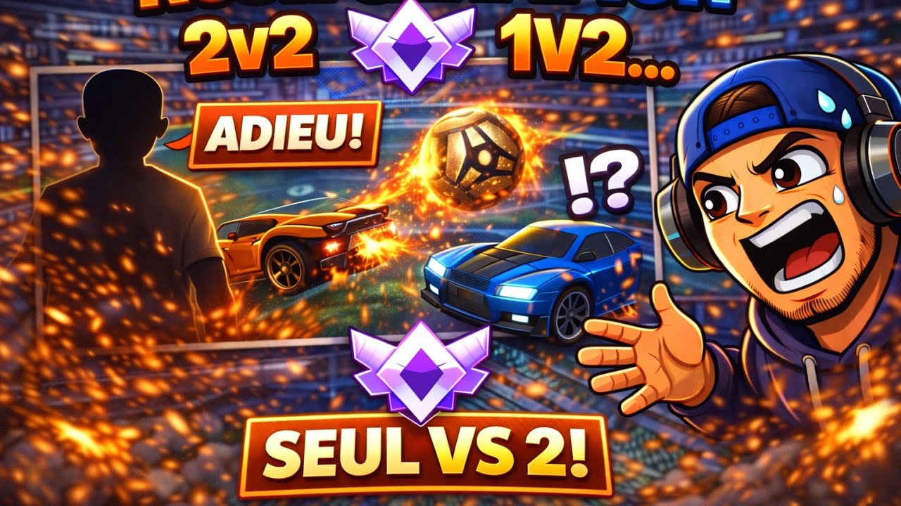Mon mate me laisse en 1V2 (rush champion 2v2)