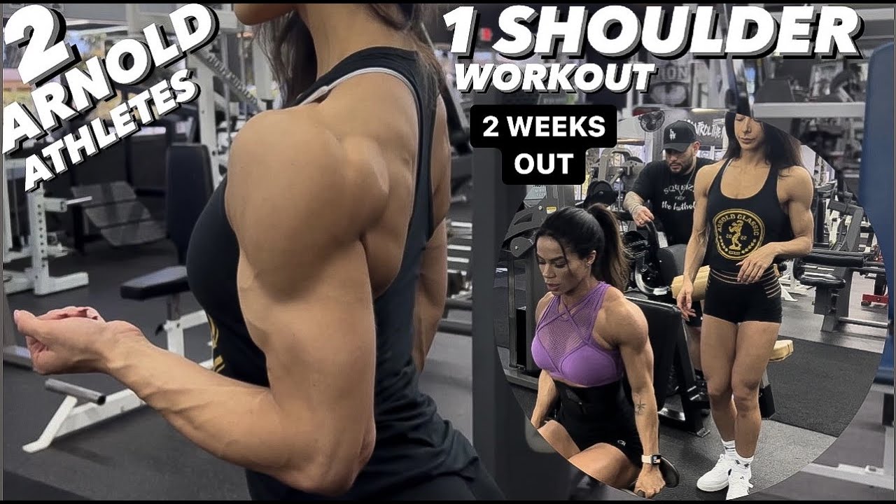 Lauralie & Babi Shoulders Workout | Arnold Classic 2002 | 2 Weeks Out |