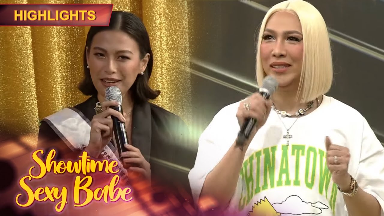 Vice Ganda greets Michelle Dee after Miss Universe Philippines | Showtime Sexy Babe