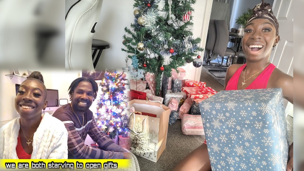 Opening Christmas gifts with my dad for the FIRST time in the Uk🎄😭We waited YEARS for this moment...