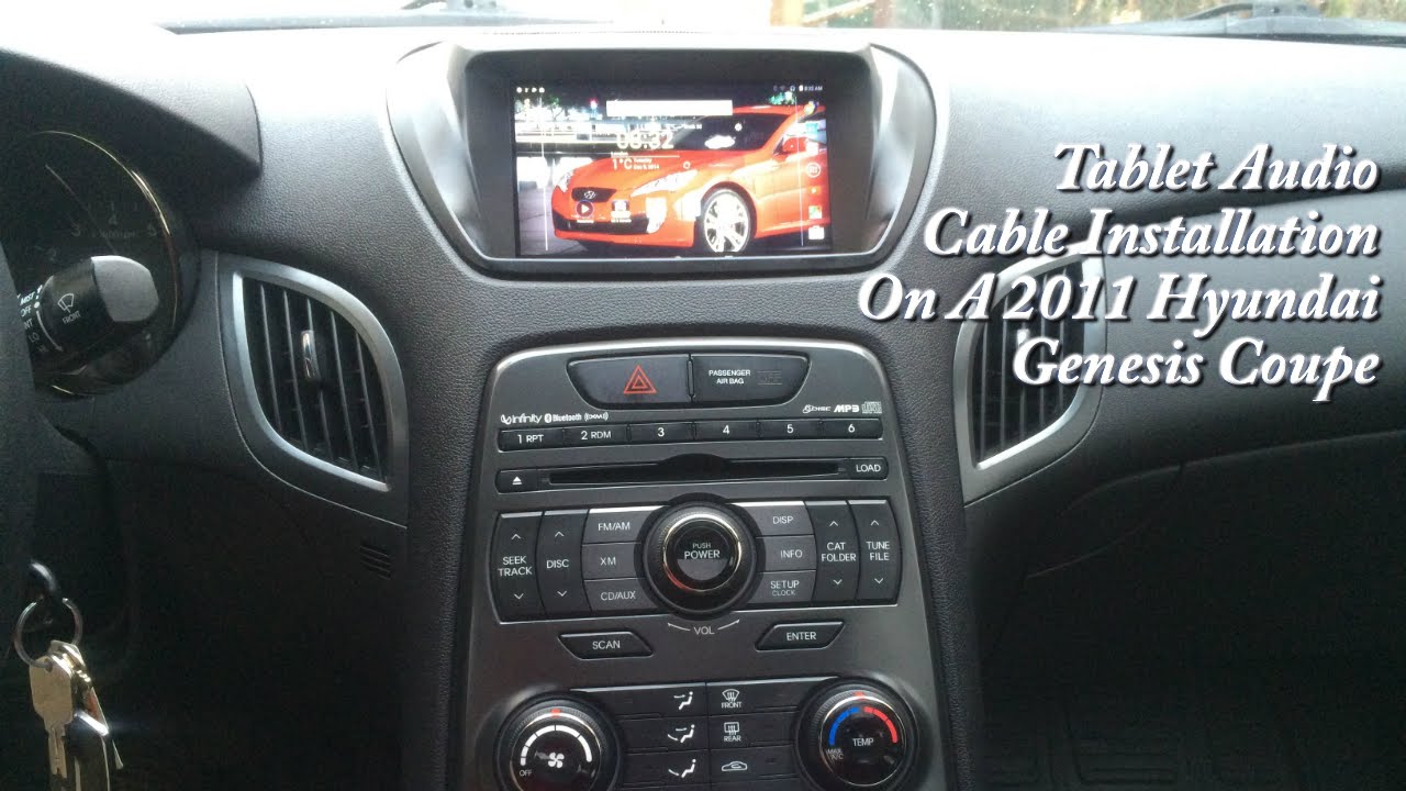 2011 Hyundai Genesis Coupe Tablet Audio Installation