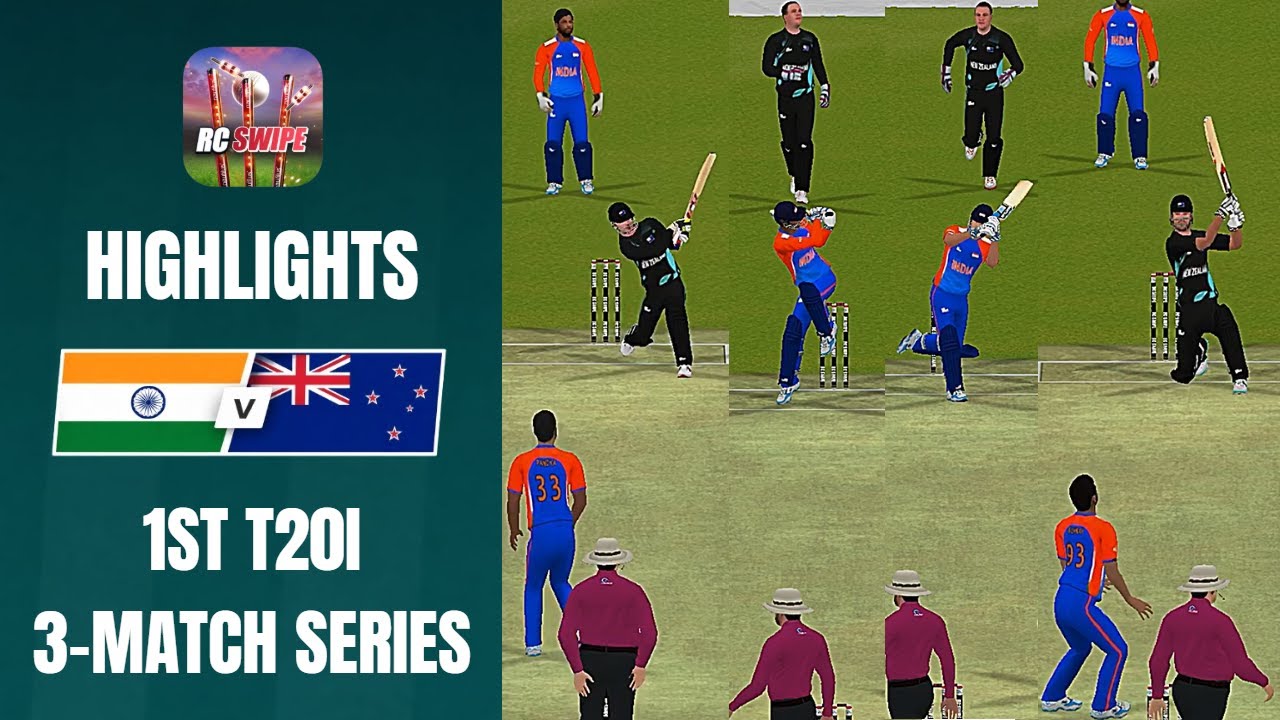 India vs New Zealand | 1st T20I Highlights 🏏🔥 | 5-Match Series | RC Swipe