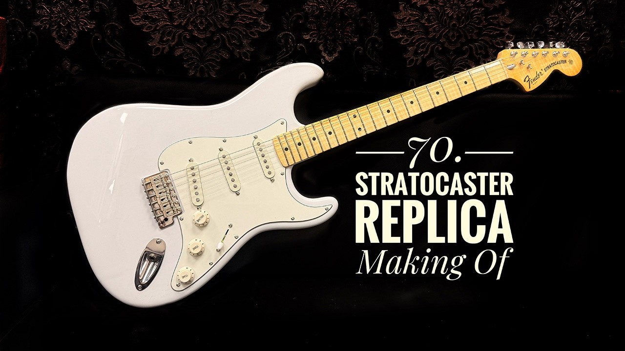 70. Stratocaster ( One Piece Bolt On Guitar Neck with Skunk Stripe ) Replica