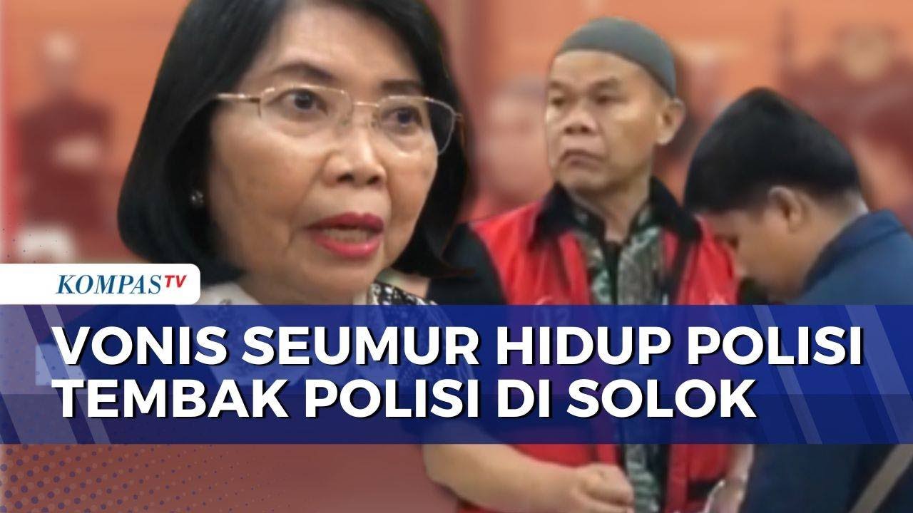 Tangis dan Amarah Keluarga Pecah Usai Vonis Penjara Seumur Hidup Polisi Tembak Polisi di Solok