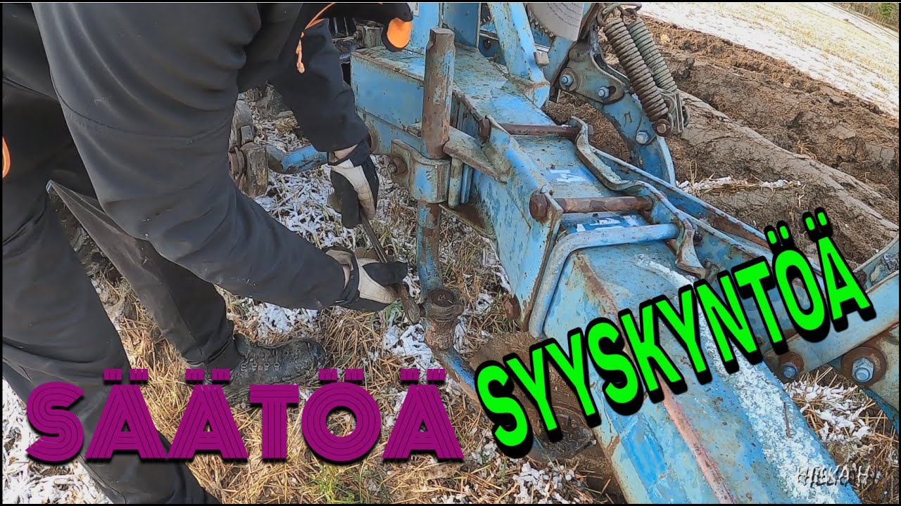Aurojen säätöä ja kyntöä