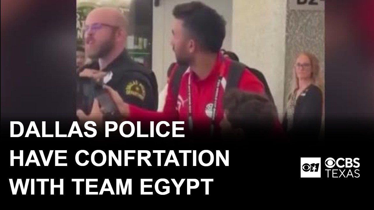 Video shows confrontation between Dallas police, Egypt's national soccer team members