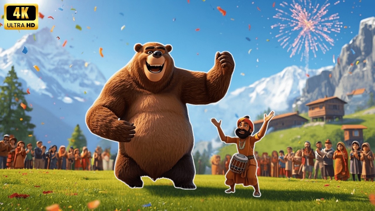 Kalu Madari Aaya | Popular Hindi Rhymes & Kids Songs | Bear Song