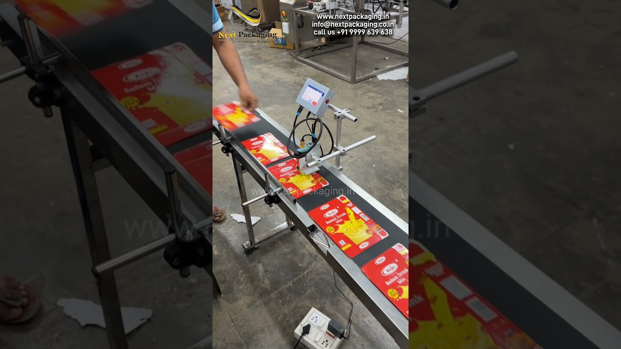 Batch Coding Solution | Online Thermal Inkjet Printer | Manual Conveyor