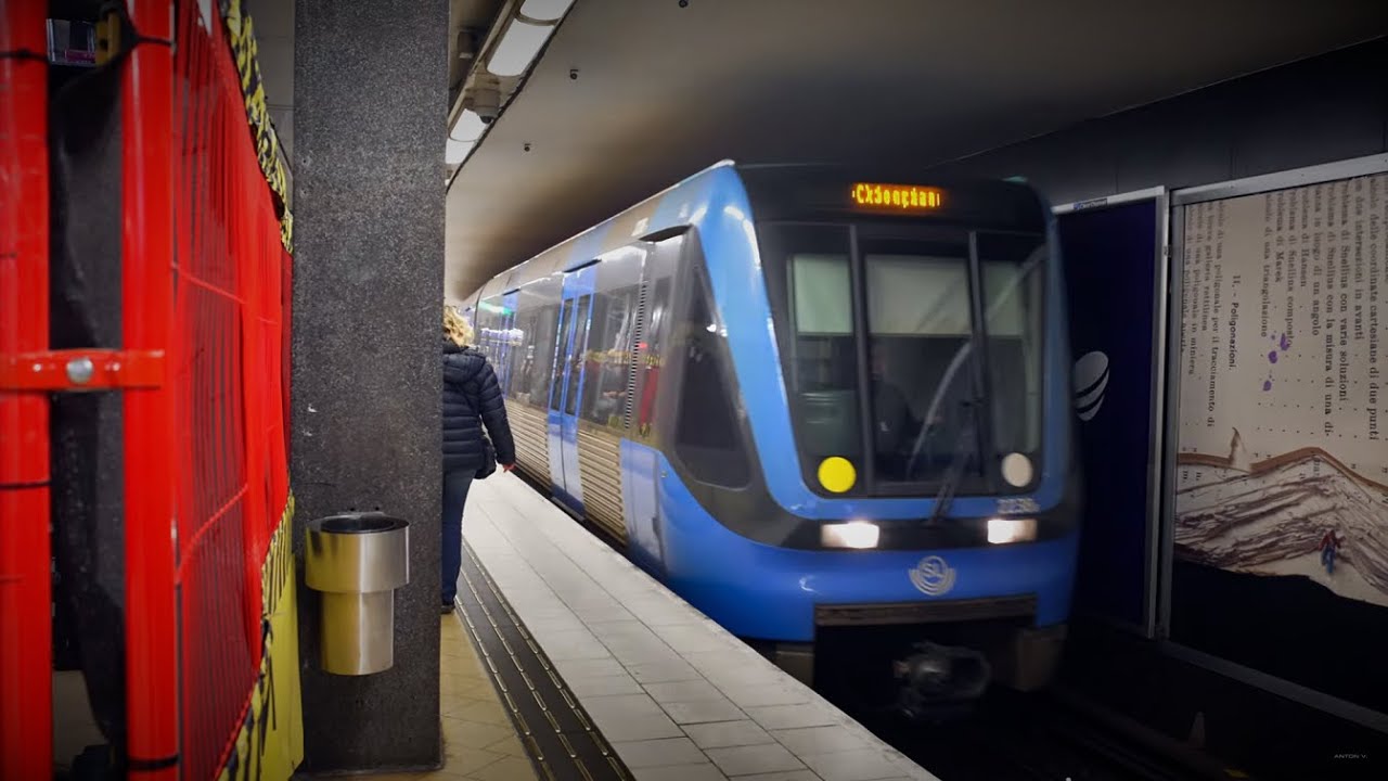 Sweden, Stockholm, subway ride from Slussen to Hötorget