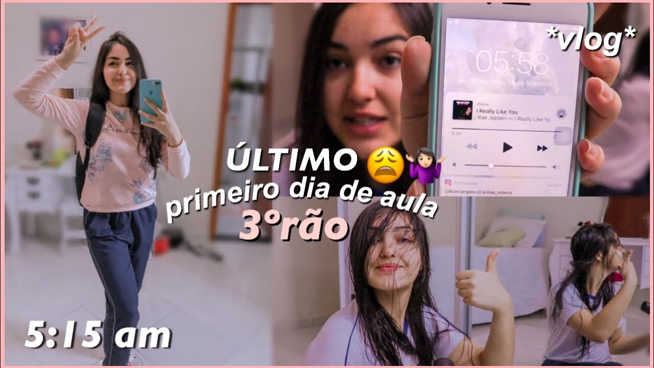 meu primeiro dia de aula no 3ºrão *vlog* 🤷🏻‍♀️🤧