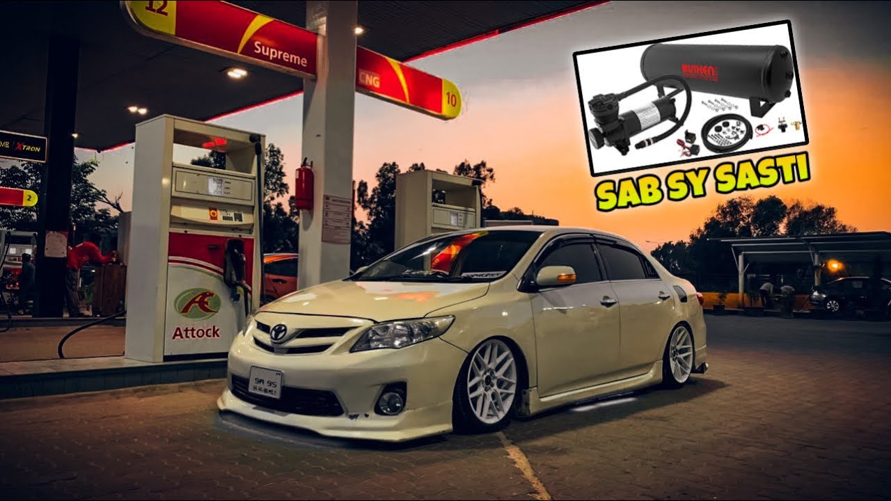 Budget friendly Air Suspension laag gai😍 || Modified Corolla E140 ❤️ || Owner 
