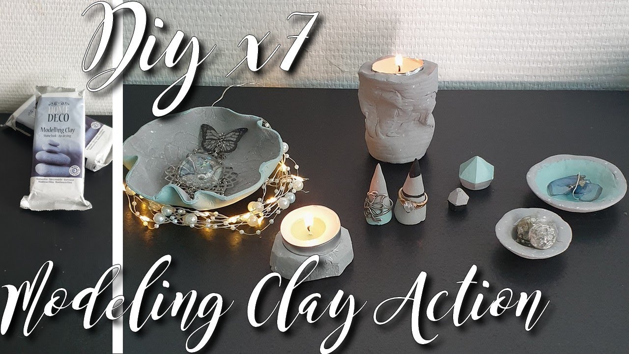 Diy x7 - Modeling Clay - Pâte effet pierre de chez Action