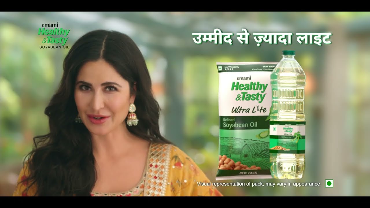 Emami Healthy & Tasty Ultralight Soyabean Oil &ldquo;Umeed se Zyada light&rdquo;.