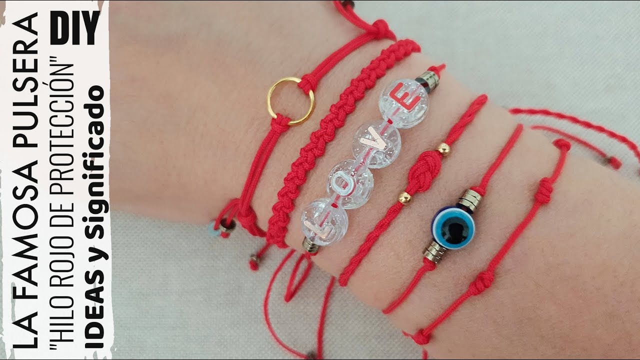 DIY PULSERAS HILO ROJO DE PROTECCIÓN | DESCUBRE SU SIGNIFICADO Y VIRTUDES | Kabbalah bracelet
