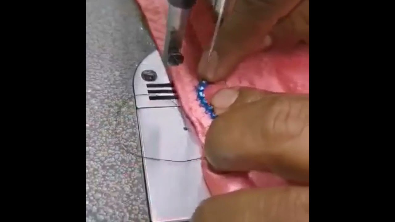 COLOCADO DE TORNASOL con maquina Puntada Recta,