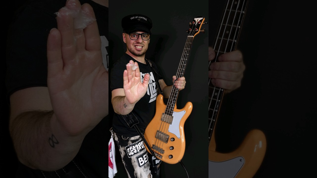 I put vaseline on these bass strings