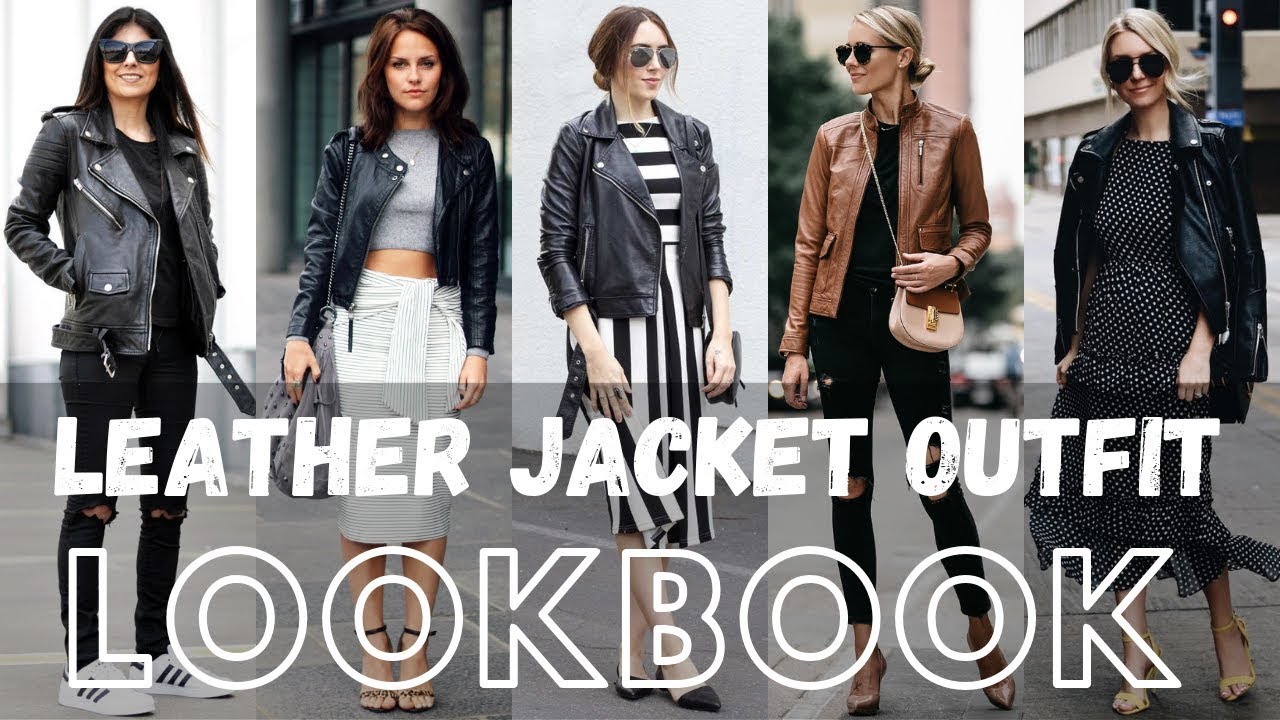 Fall Trendy Leather Jacket Outfit Lookbook 2019 | Fall Fashion 2019
