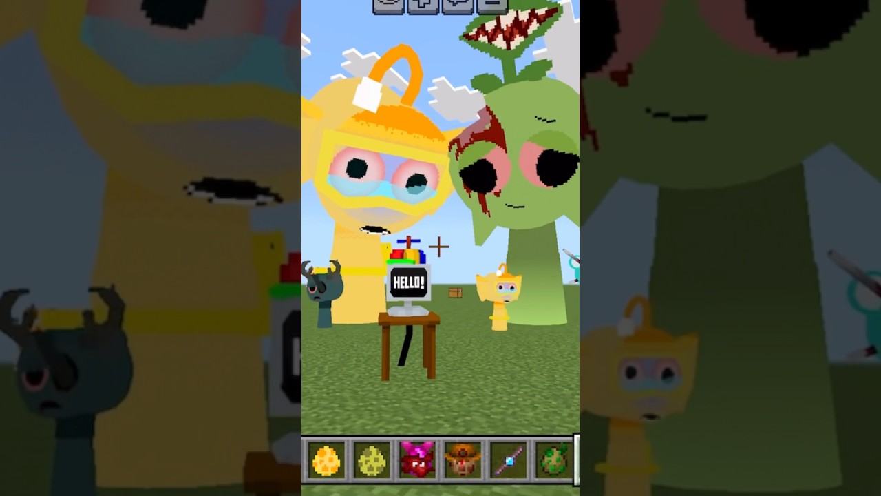 New Incredibox Sprunki in Minecraft Bedrock PE! #shorts #gaming #sprunki #minecraft