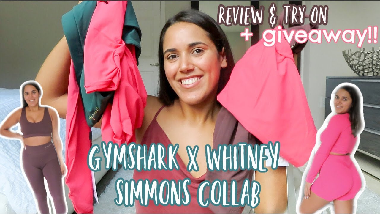 GYMSHARK x Whitney Simmons COLLAB REVIEW/TRY ON + GIVEAWAY!!