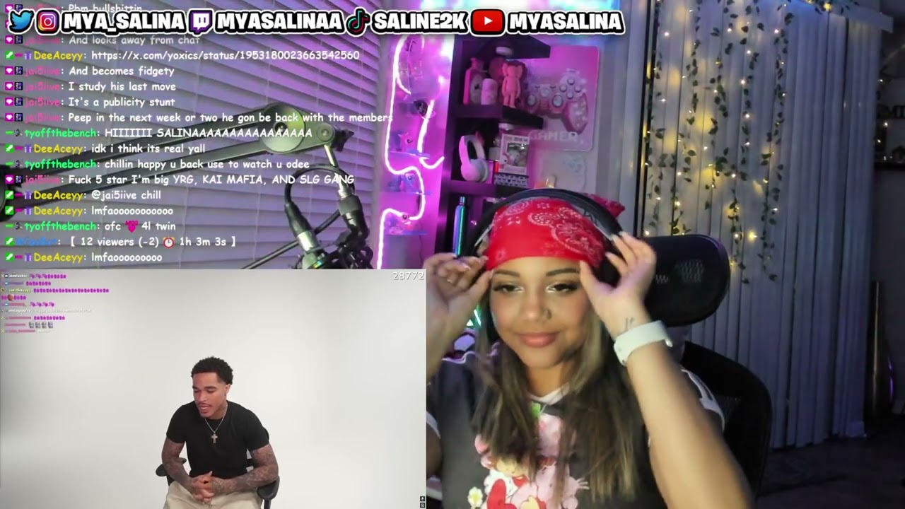 Mya Salina REACTS to plaqueboymax -i left faze clan..