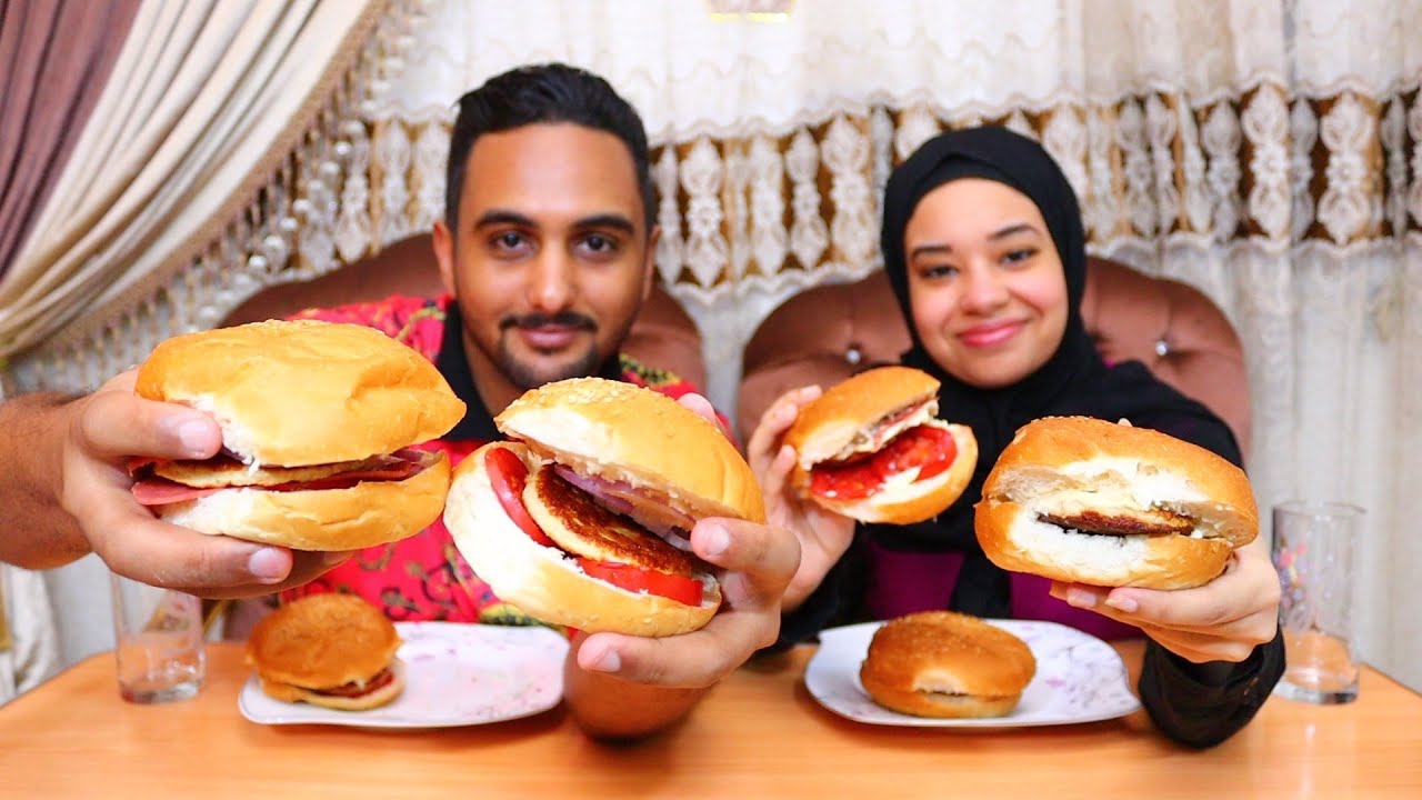 تحدي اكل 6 ساندوتشات برجر دجاج🍔 ونهاية مؤسفة جدا 🤒