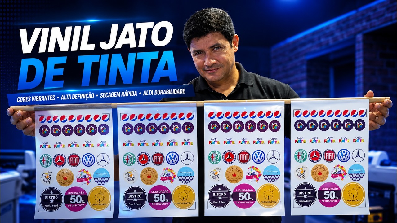 Vinil para Jato de Tinta - 4 TIPOS!