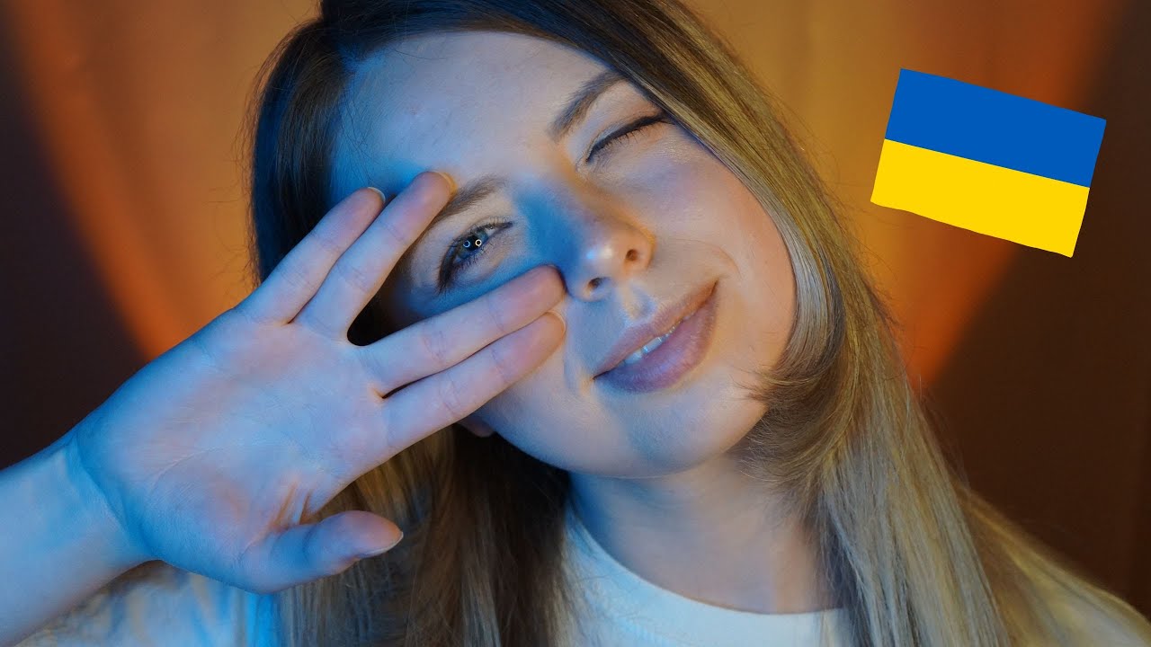 [ASMR] 🇺🇦 I'll teach you Ukrainian words | Trigger words, tapping, scratching, brushing