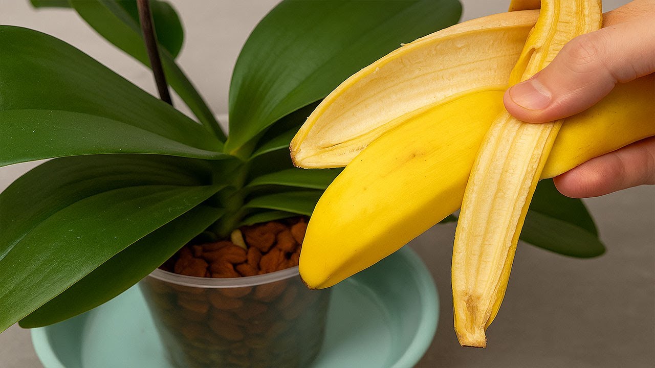 You only need 1 banana! And the orchid will bloom all year round without wilting!