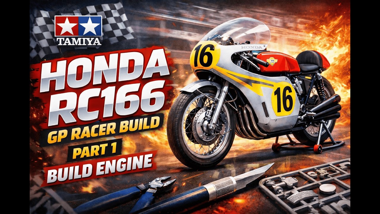 TAMIYA HONDA RC166 1:12 (ART. 14113) – PART 1: 6-CYLINDER ENGINE BUILD