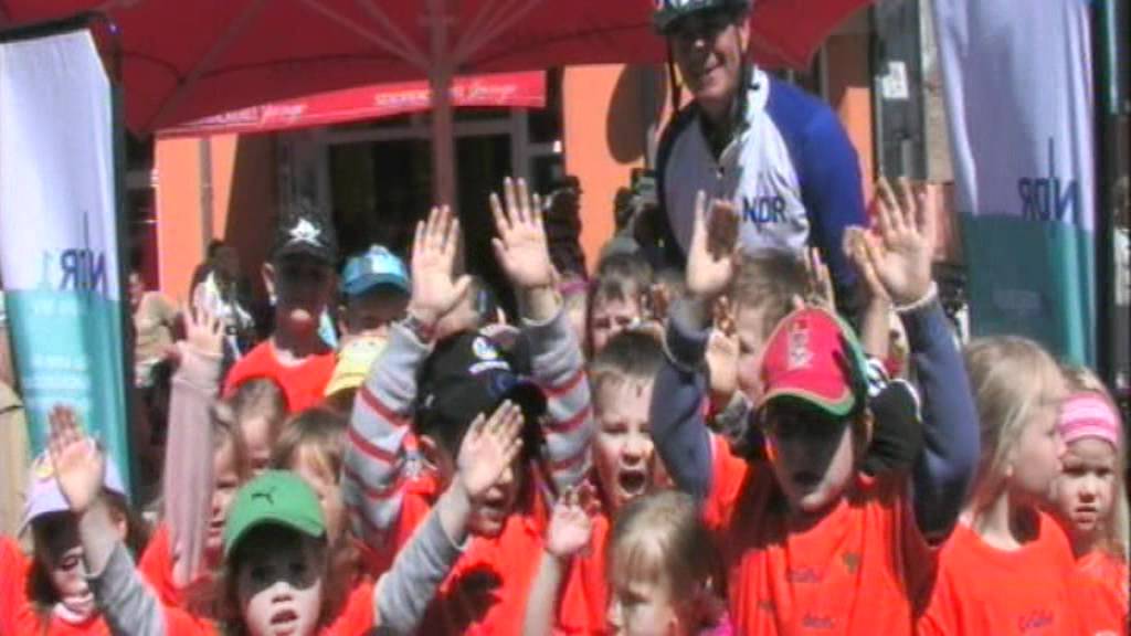 4. Stadtrundgang Ankunft Ralf Markert in Grimmen