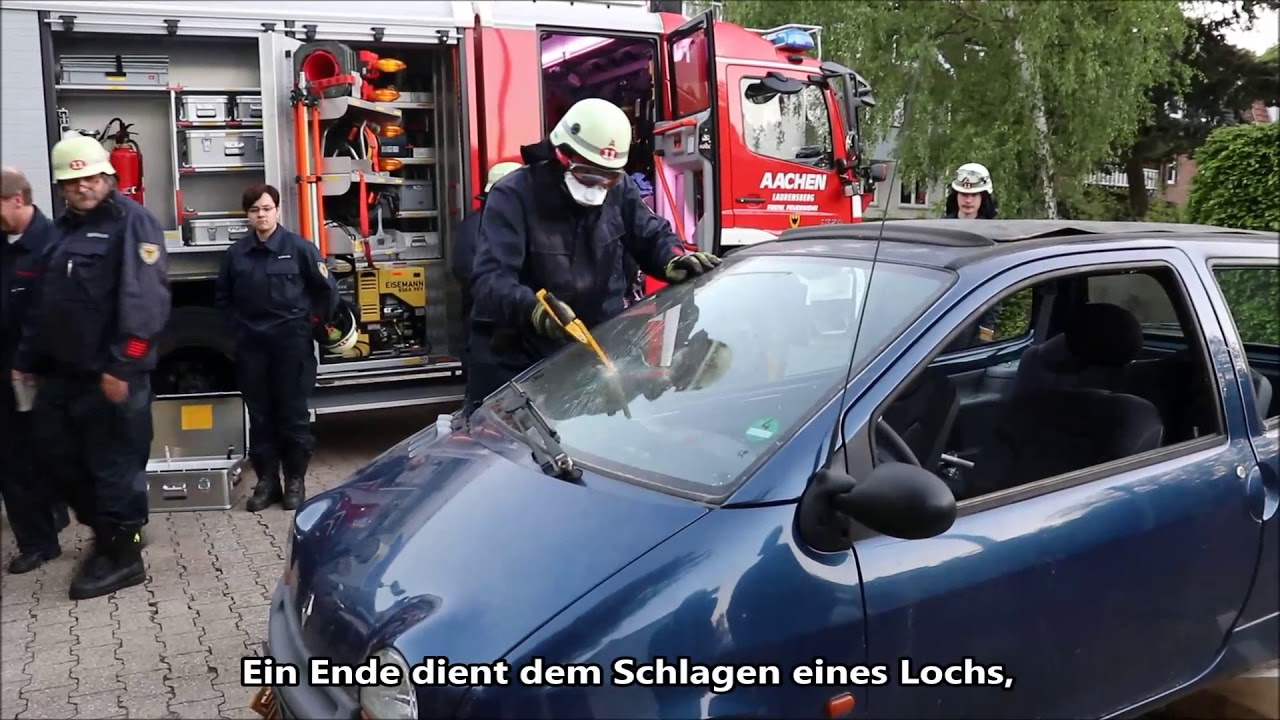 Vorgehen bei Verkehrsunfällen: Ausbildung Glasmanagement