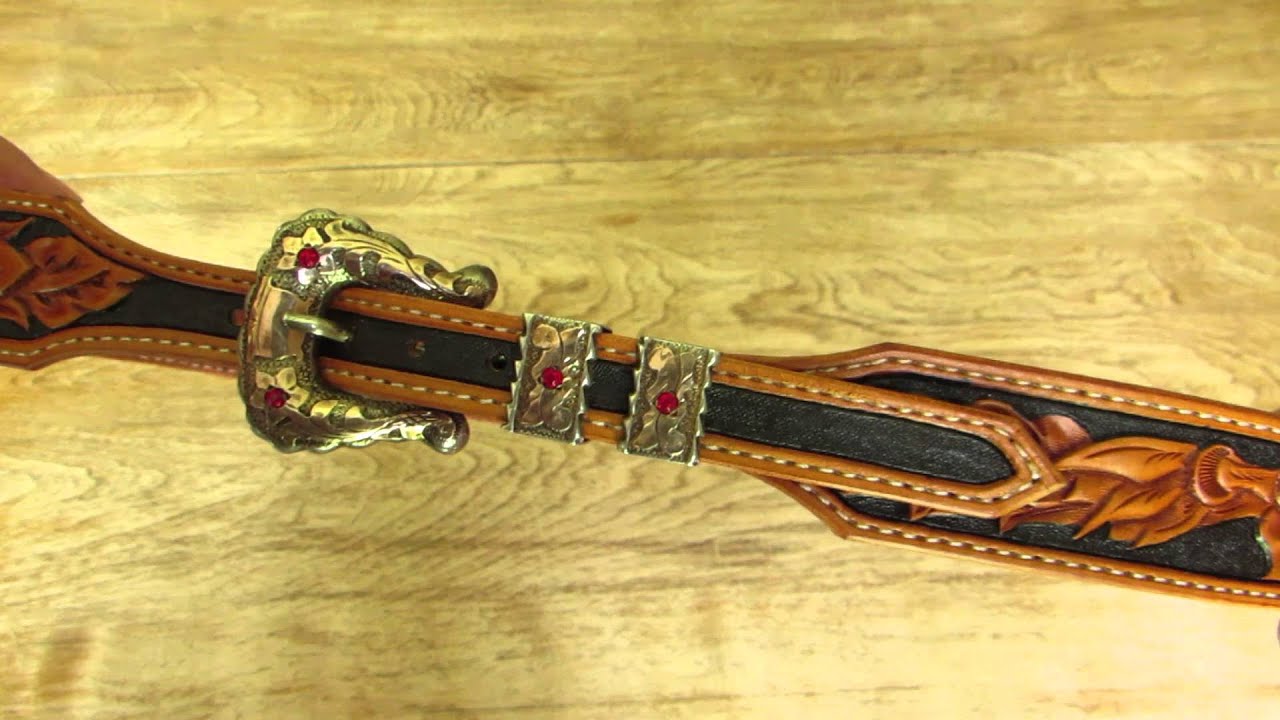 Custom leather belt - Lone Tree Leather Works