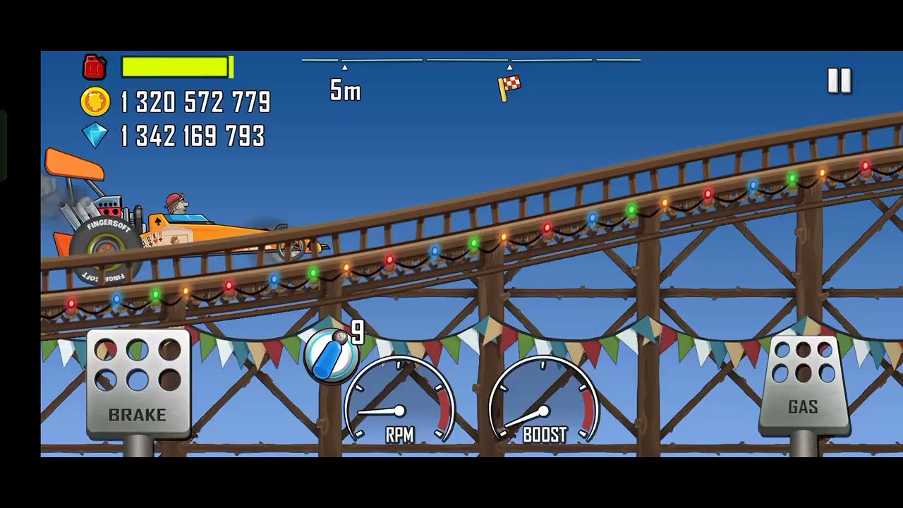 F1  FORMULA CAR  ON ROLLING IN HILL CLIMB RACING CHALLEGING 1000 METERS 