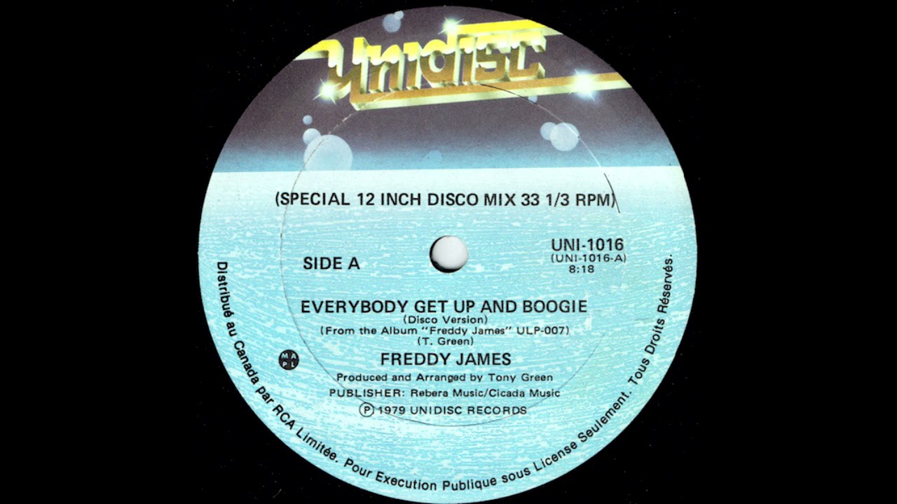 Freddie James - Everybody Get Up And Boogie(1978)(karlmixclub extended remix)