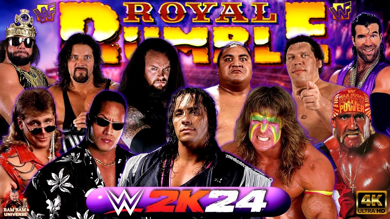 OLD SCHOOL - ROYAL RUMBLE | [WWE 2K24] 4K Gameplay