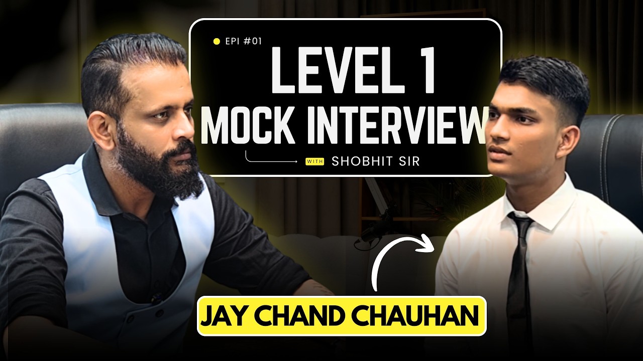 Mock Interview Series S5 E1 | Jai Chand Chauhan | Level-1 | Preparing For August Batch | IMUCET 2026